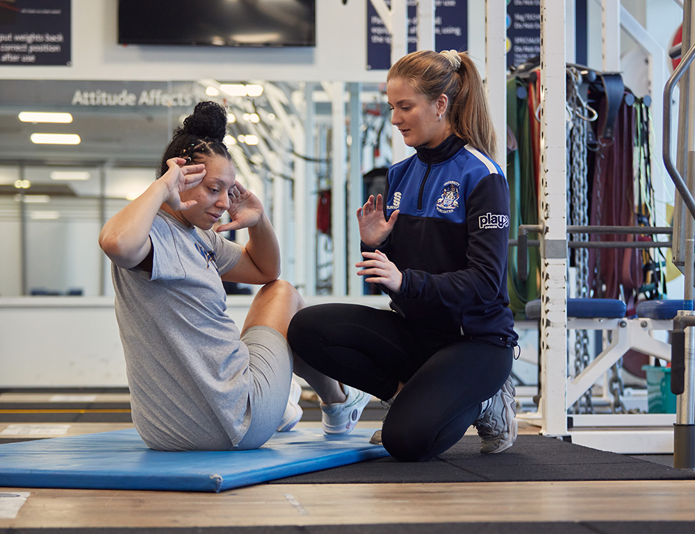 Coaching in the strength and conditioning suite