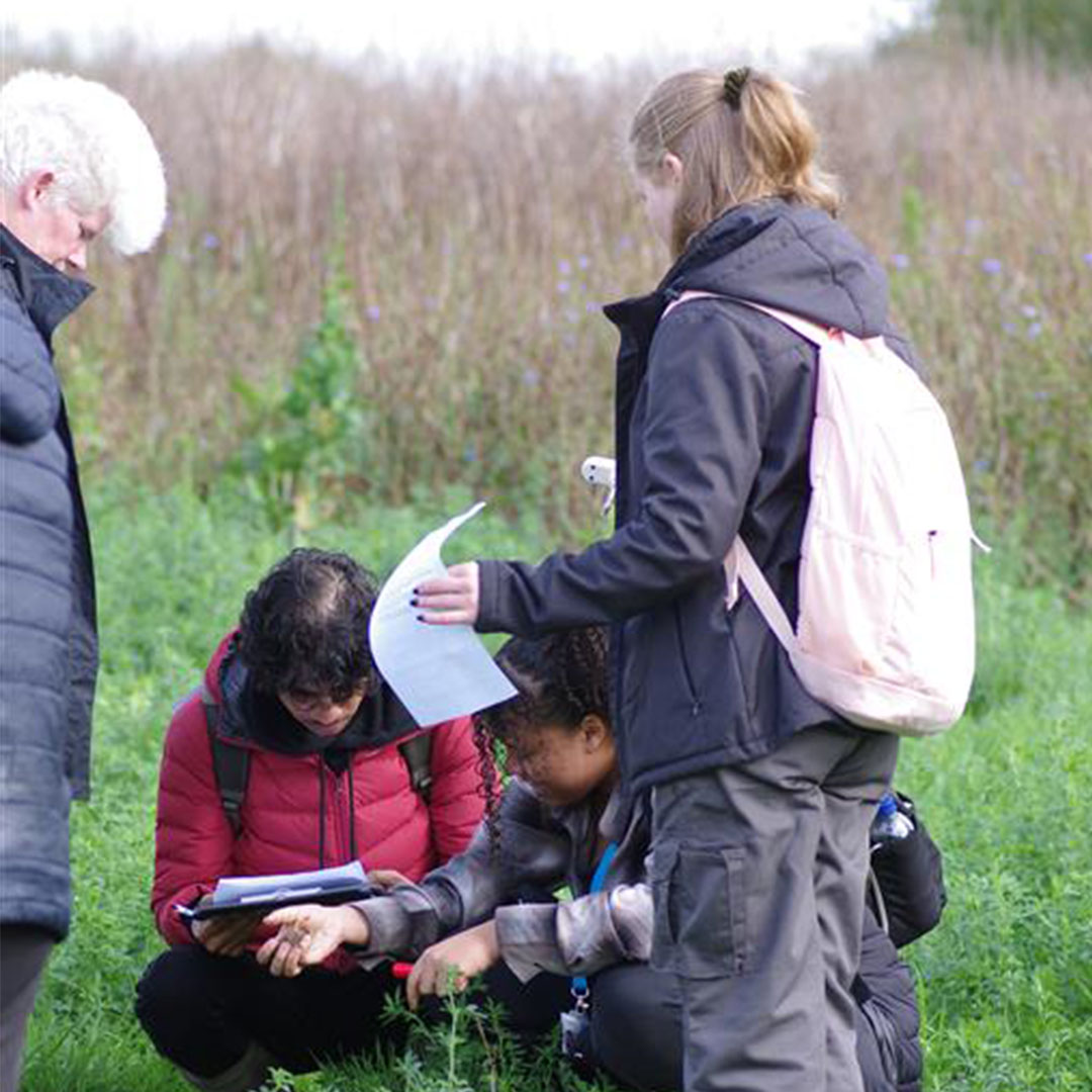 Students on a residential trip