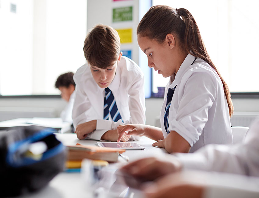 students learning in maths classrooms