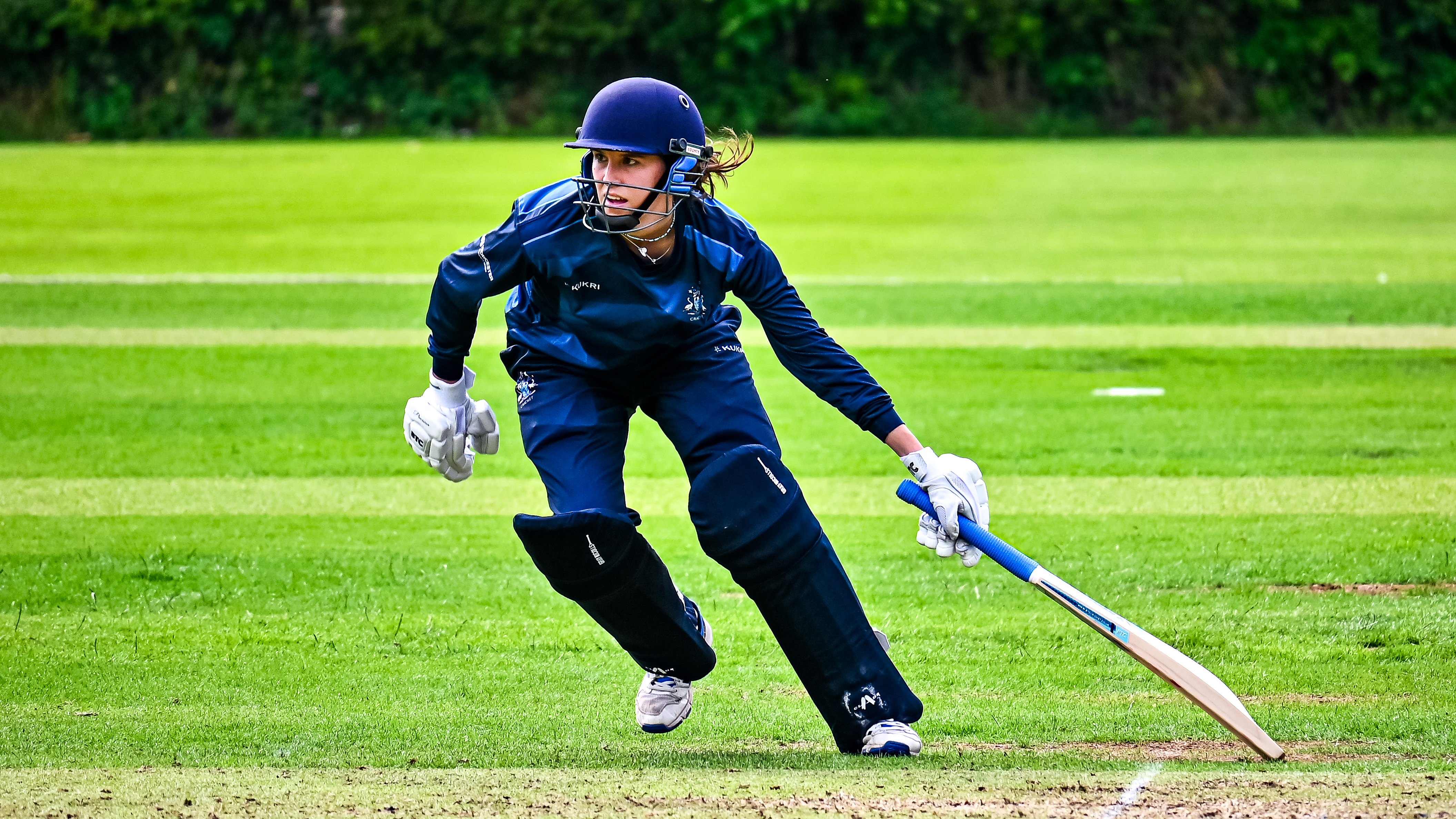 Cricket batter running