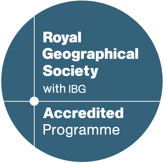 Royal Geographical Society with IBG Accredited Programme logo