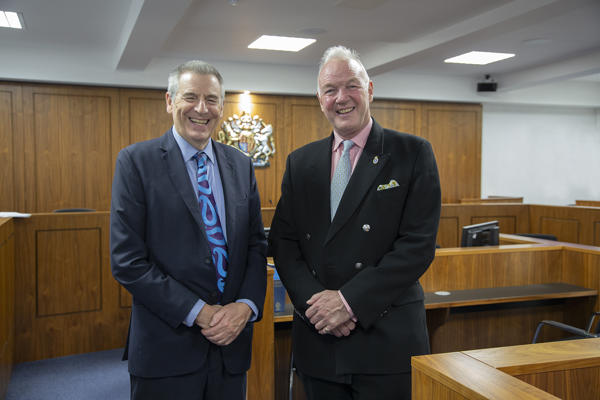 High Sheriff visit - David Green and Charles Moyle