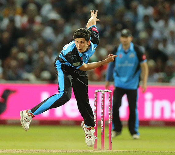 Pat Brown Bowling during a cricket game